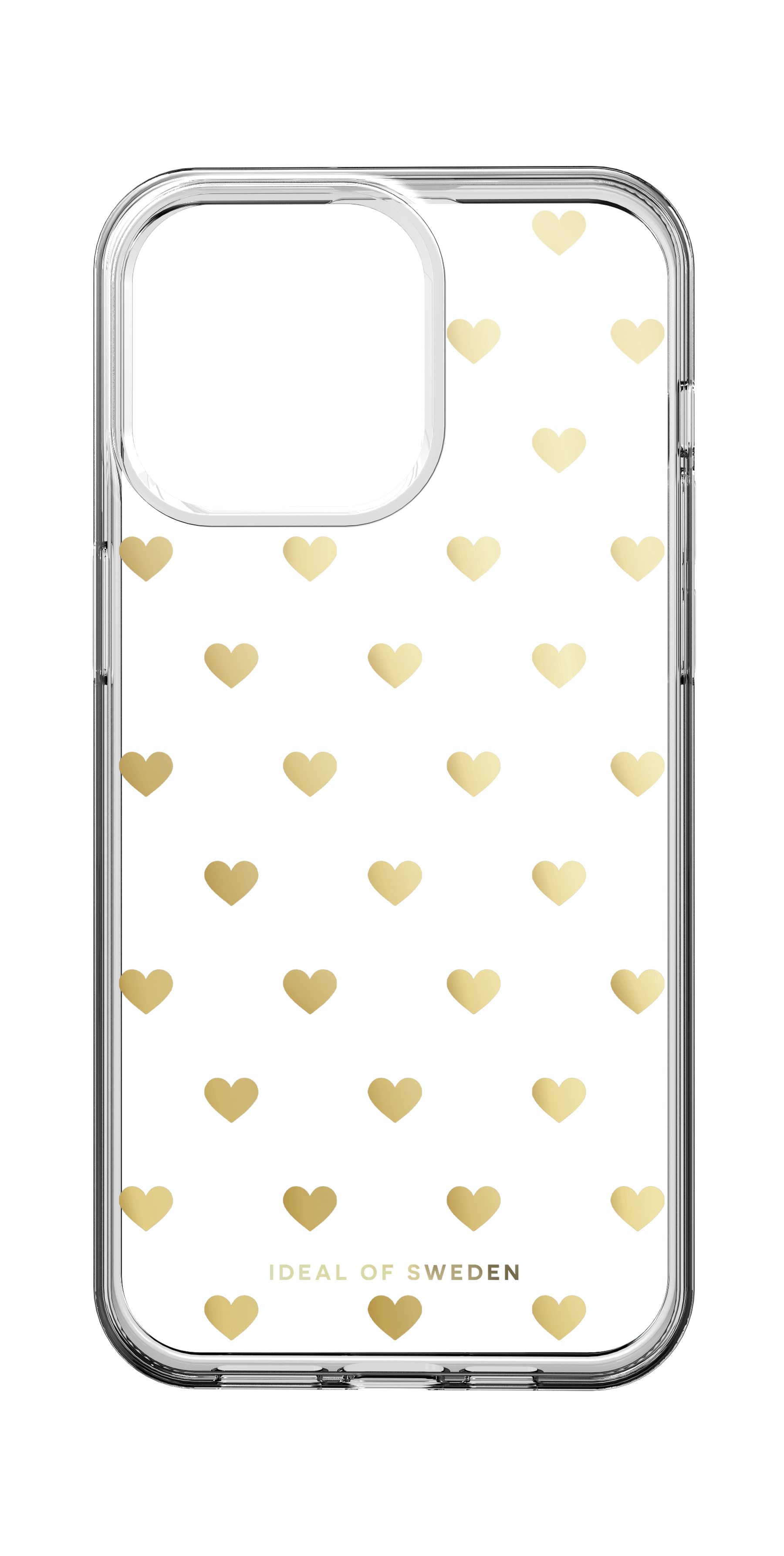 iDeal of Sweden Clear Case iPhone 15 Pro Max Golden Hearts – image 1