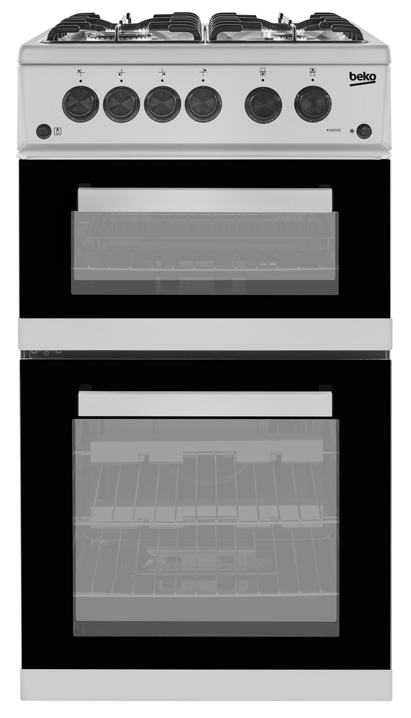 Beko KDVG592 Freestanding cooker Gas Silver – image 2