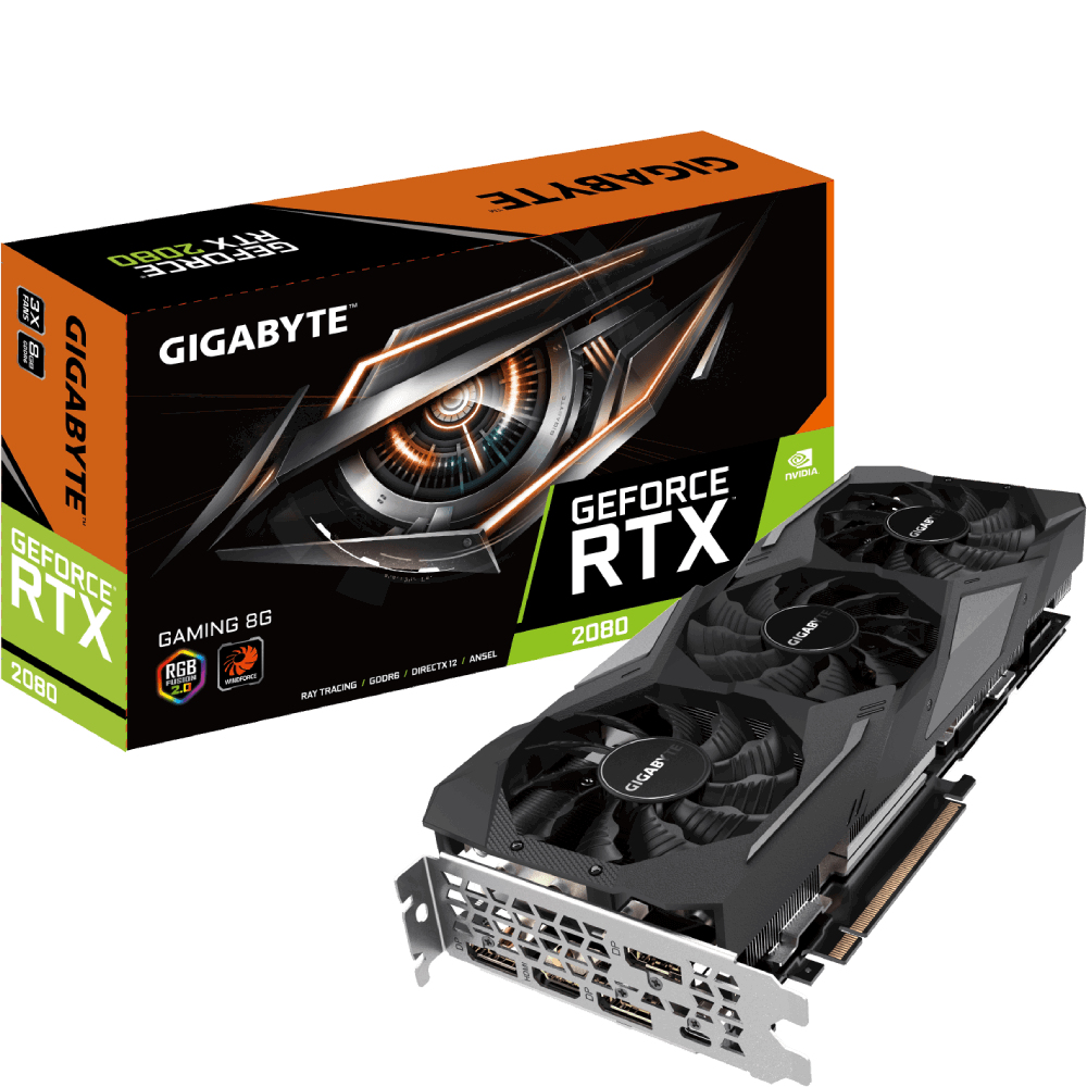 GIGABYTE GAMING GV-N2080GAMING-8GC graphics card NVIDIA GeForce RTX 2080 – image 1