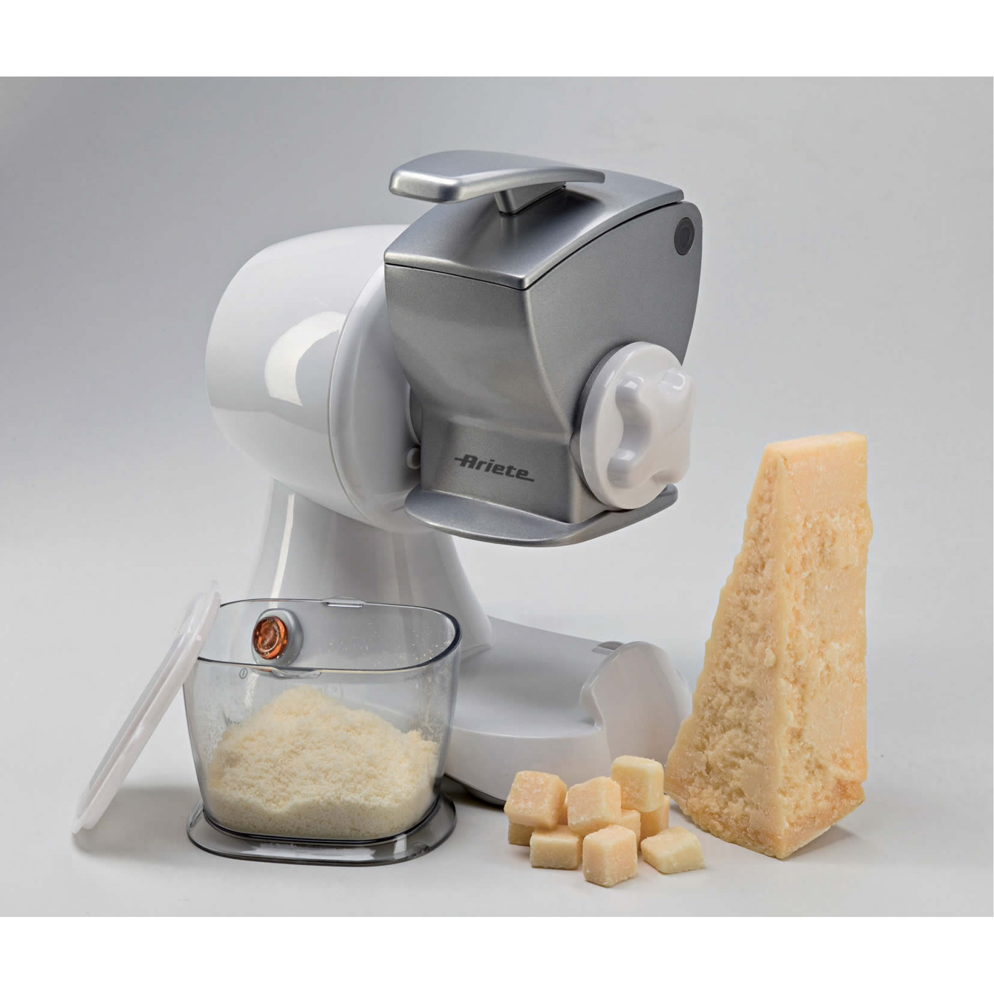 Ariete 448 Gratì Professional - Electric grater with professional roller - metal hopper - removable container - 120 Watt - Silver – image 2