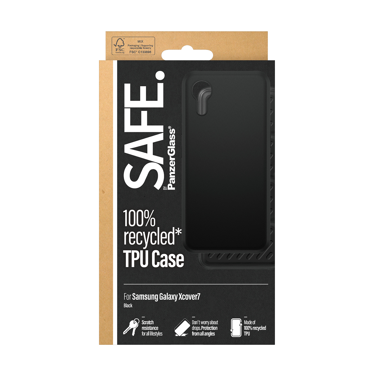 PanzerGlass SAFE. by PanzerGlass® TPU Case Black Samsung Galaxy Xcover7 – image 3