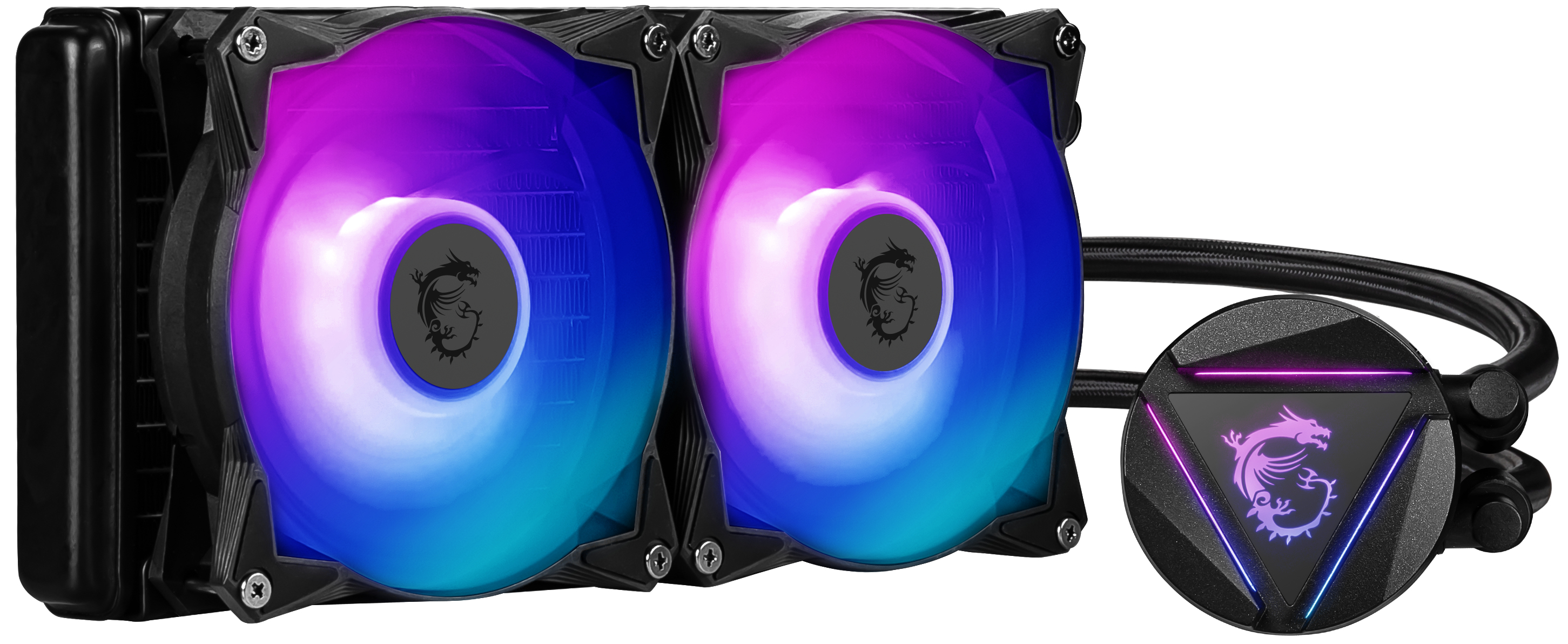 MSI MAG CORELIQUID 240R V2 kylsystem för dator Datorväska Kylare 12 cm Svart