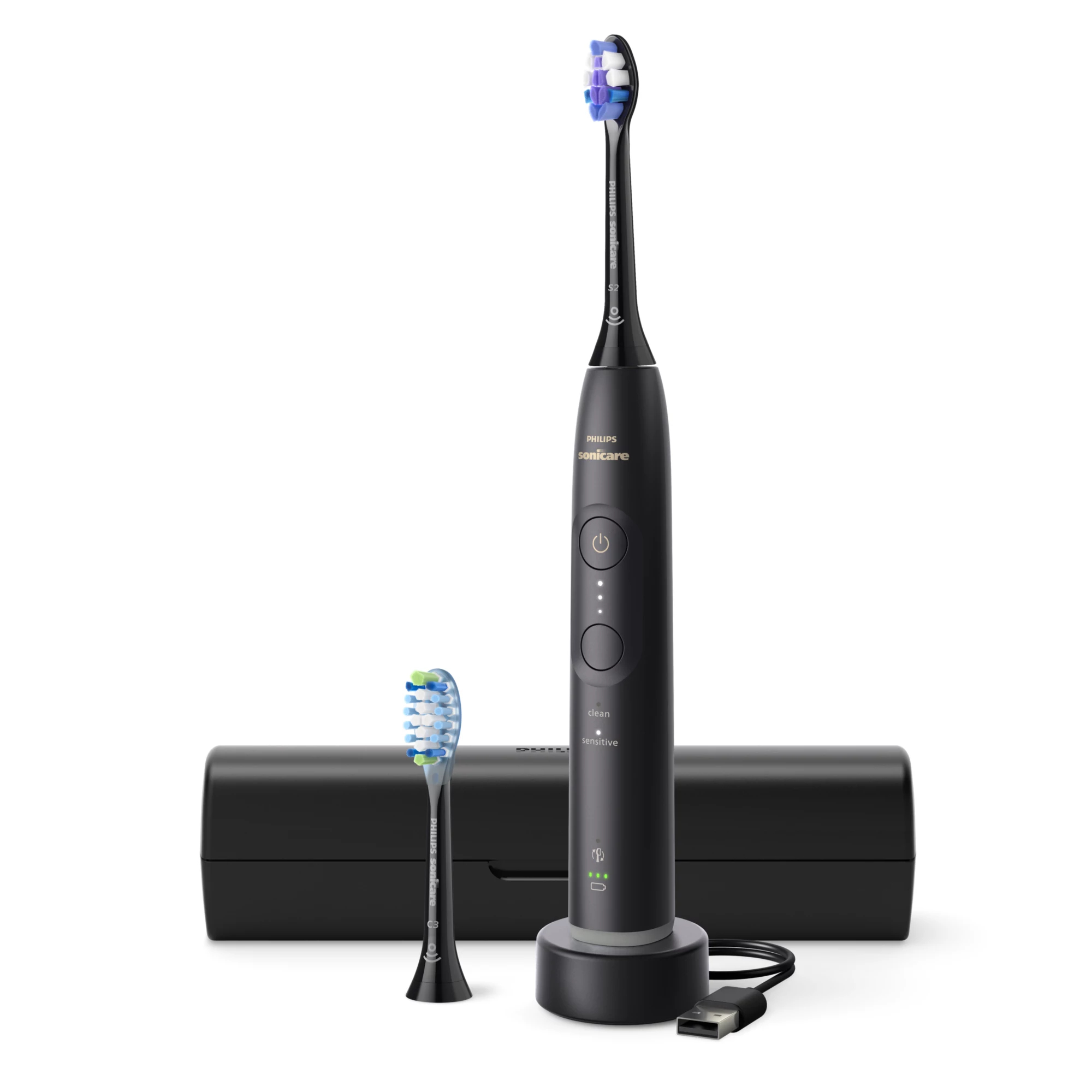 Philips Sonicare 6100 series HX7401/09 electric toothbrush Adult Sonic toothbrush Black
