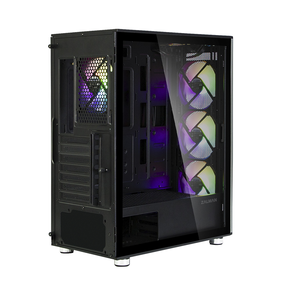 Zalman I3 Neo ATX Mid Tower PC Case Mesh front for efficient cooling Pre-installed fan 3 Midi Tower Black image 8
