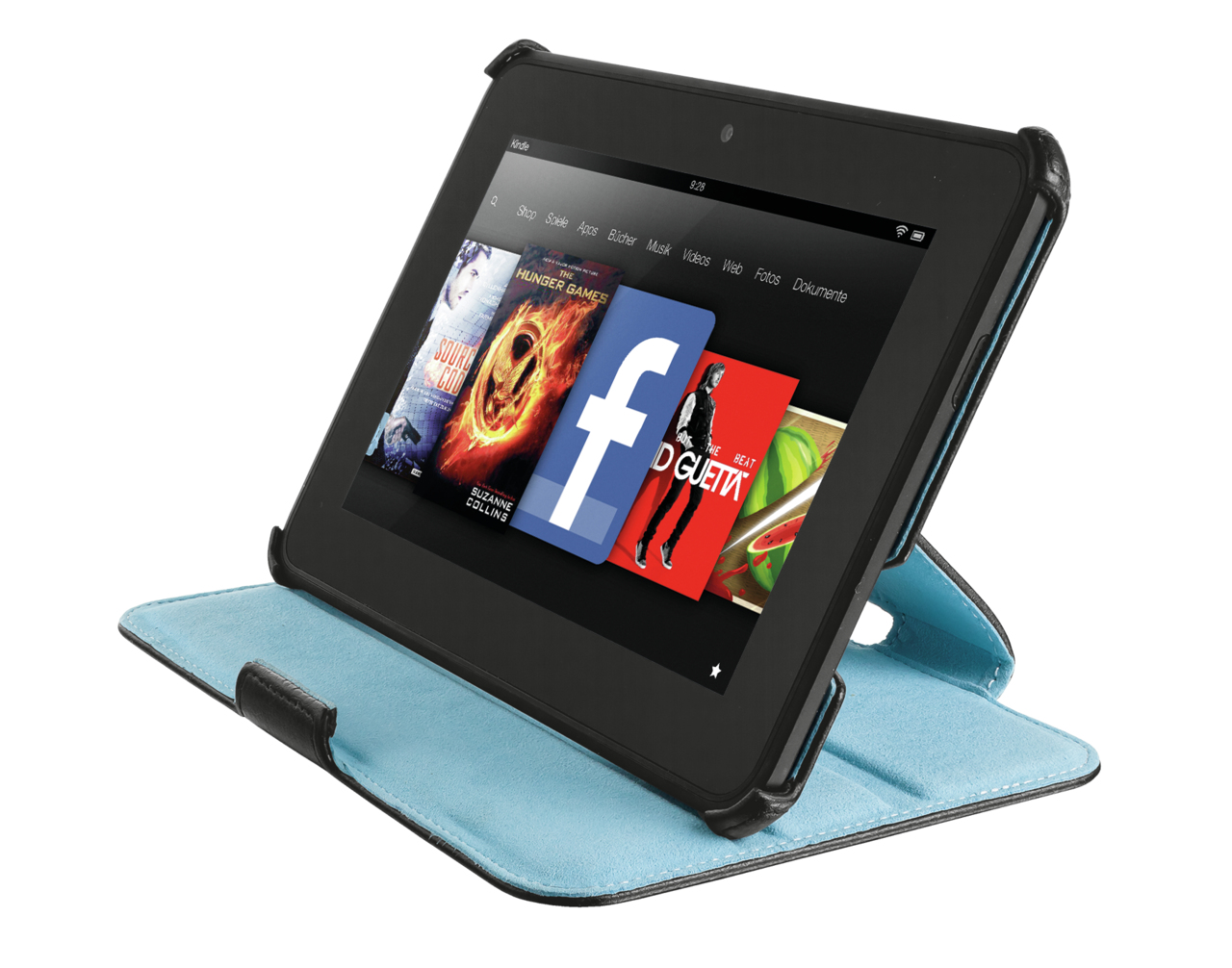 Trust Stile Hardcover Skin & Folio Stand for Kindle Fire HD – image 1