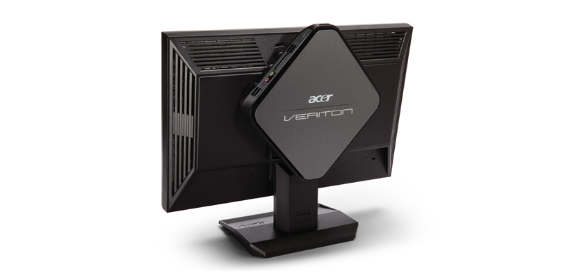 Acer Veriton N 281G-UA4251L Intel Atom® D425 2 GB DDR3-SDRAM Linux Mini PC Black, Grey image 5