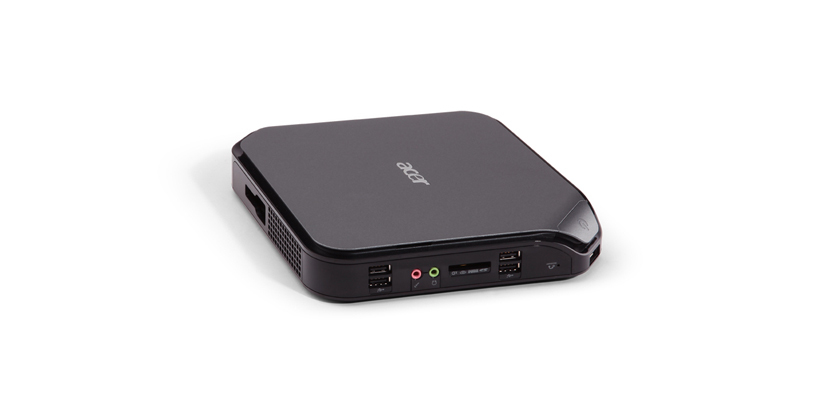Acer Veriton N 281G-UA4251L Intel Atom® D425 2 GB DDR3-SDRAM Linux Mini PC Black, Grey image 2