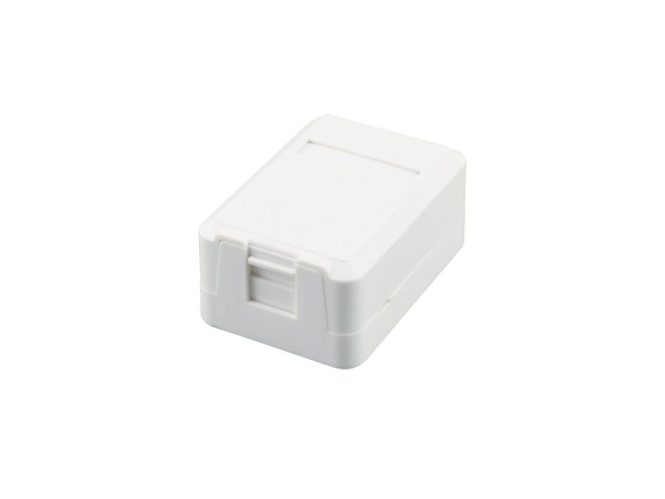 Equip Aufputzdose  1-Port Keystone ungeschirmt          weiß Polybeutel Aufputzdosen