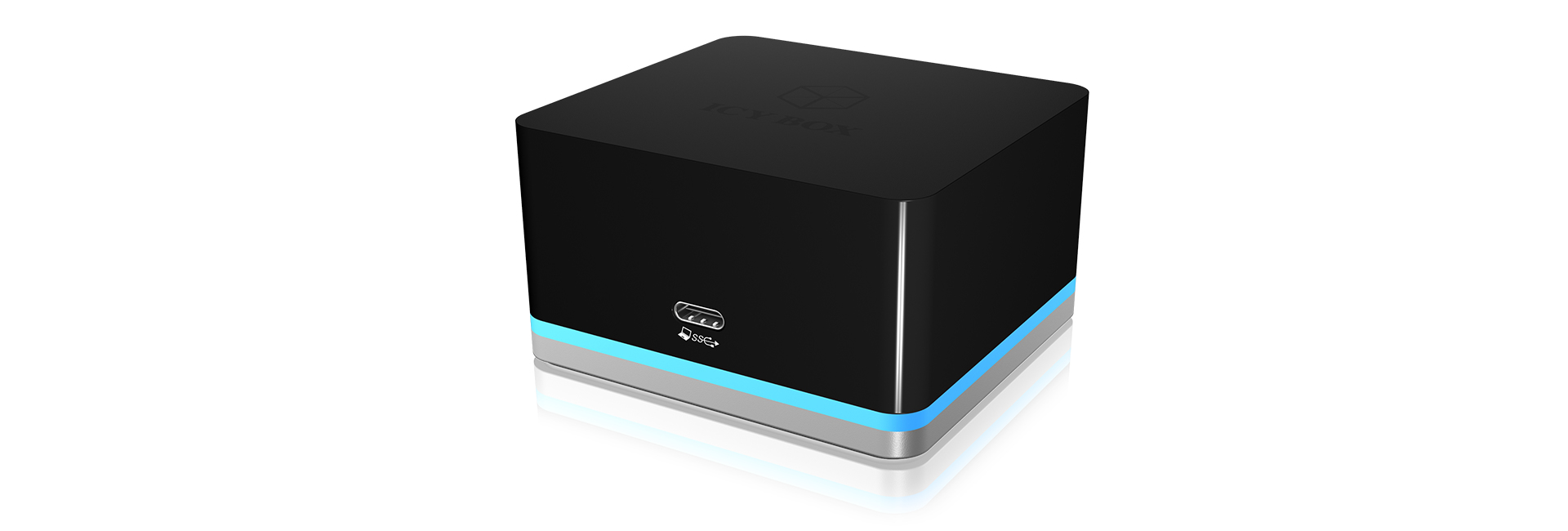 ICY BOX IB-DK2101-C Wired USB 3.2 Gen 1 (3.1 Gen 1) Type-C Black, Silver