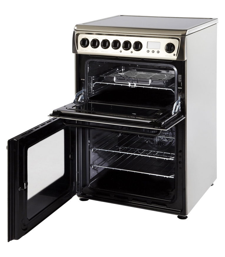 Hotpoint HAE60XS cooker Freestanding cooker Electric Ceramic hob Stainless steel – image 2