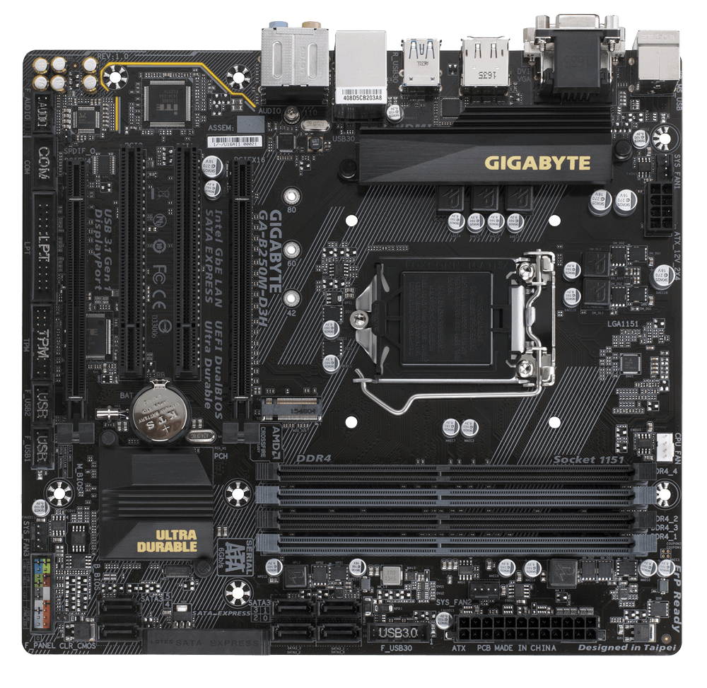 GIGABYTE GA-B250M-D3H Bulk – image 2