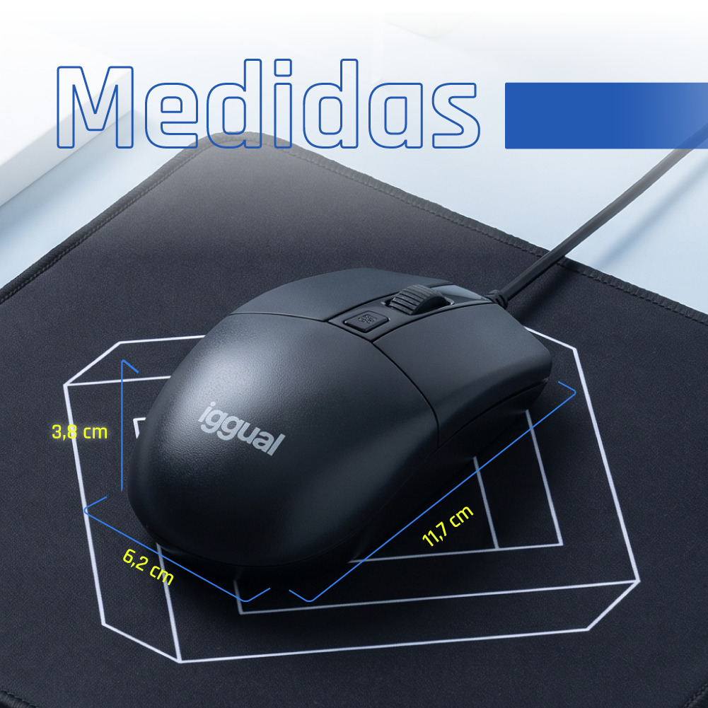 iggual COM-BUSINESS2-2400DPI mouse Home Ambidextrous USB Type-A Optical – image 7