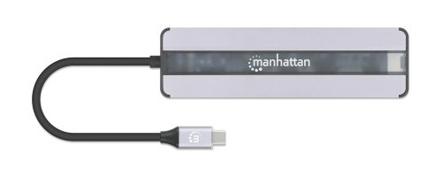 Manhattan USB-C Dock/Hub with Card Reader, Ports (x5): Ethernet, HDMI, USB-A (x2) and USB-C, With Power Delivery (87W) to USB-C Port (Note add USB-C wall charge – image 7