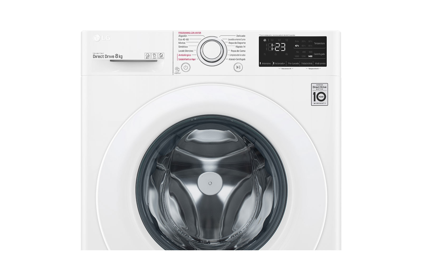 LG F4WV308S3BW washing machine Front-load – image 4