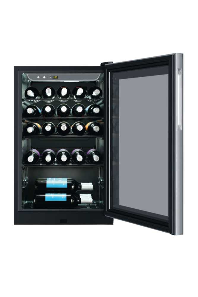 Haier HWS33GA wine cooler Floor wine rack Freestanding Stainless steel 32 bottle(s) – image 2