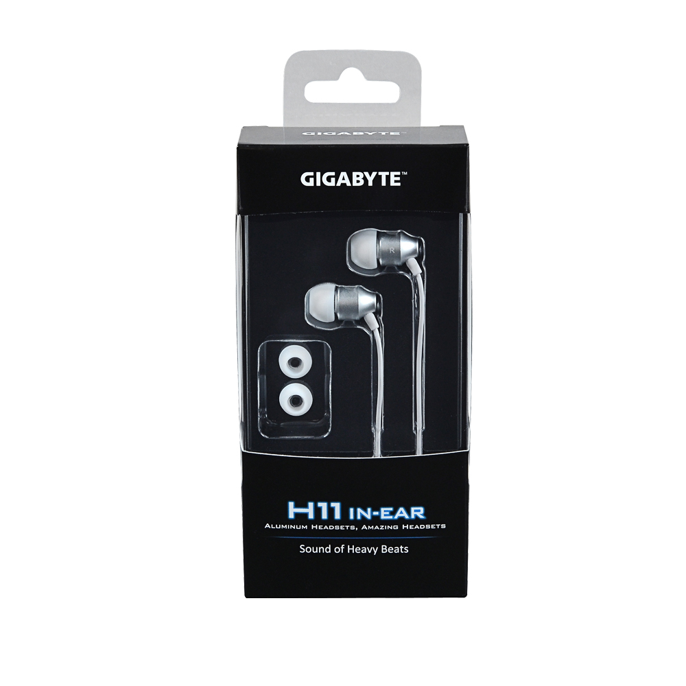 GIGABYTE H11 headphones/headset Wired In-ear Gaming Silver, White – image 5