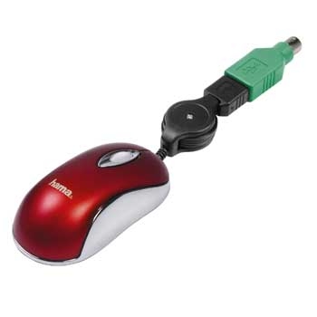Hama "RM200" Notebook Mouse, red