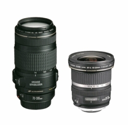 Canon EF 70-300mm + EF-S 10-22mm