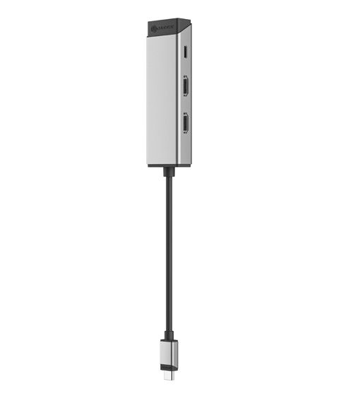 ALOGIC ULC2HDPD-SGR replicatore di porte e docking station per laptop USB tipo-C Grigio