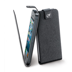 Cellularline FLIPSLIMIPHONE5BK mobile phone case Flip case Black