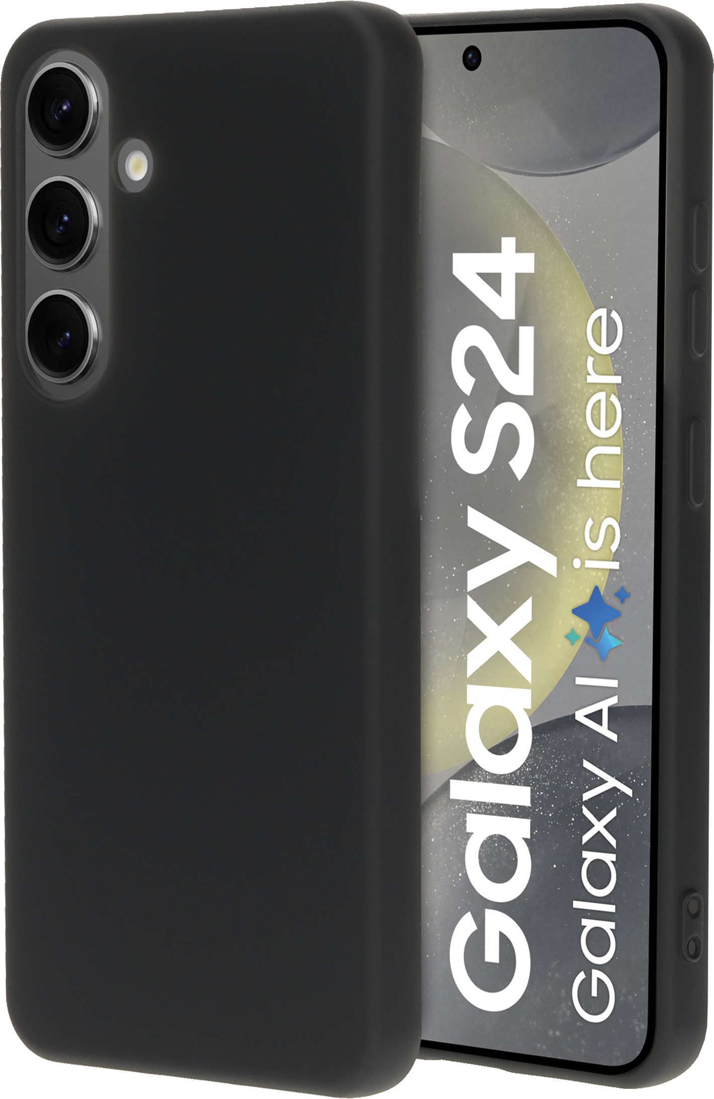 Mobiparts Silicone Cover Samsung Galaxy S24 Black – image 1