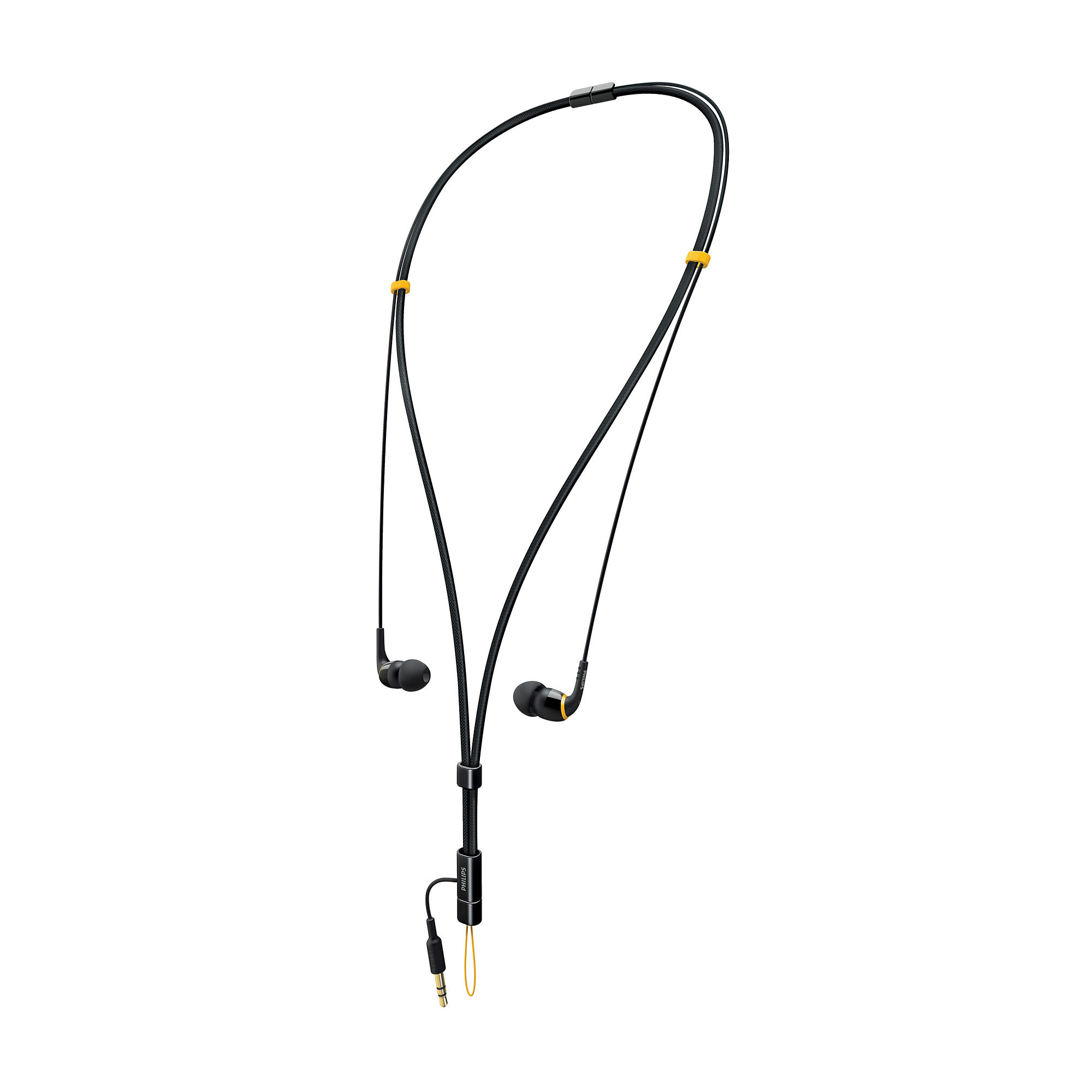 Philips SHE9555/98 headphones/headset Wired In-ear, Neck-band Black – image 1