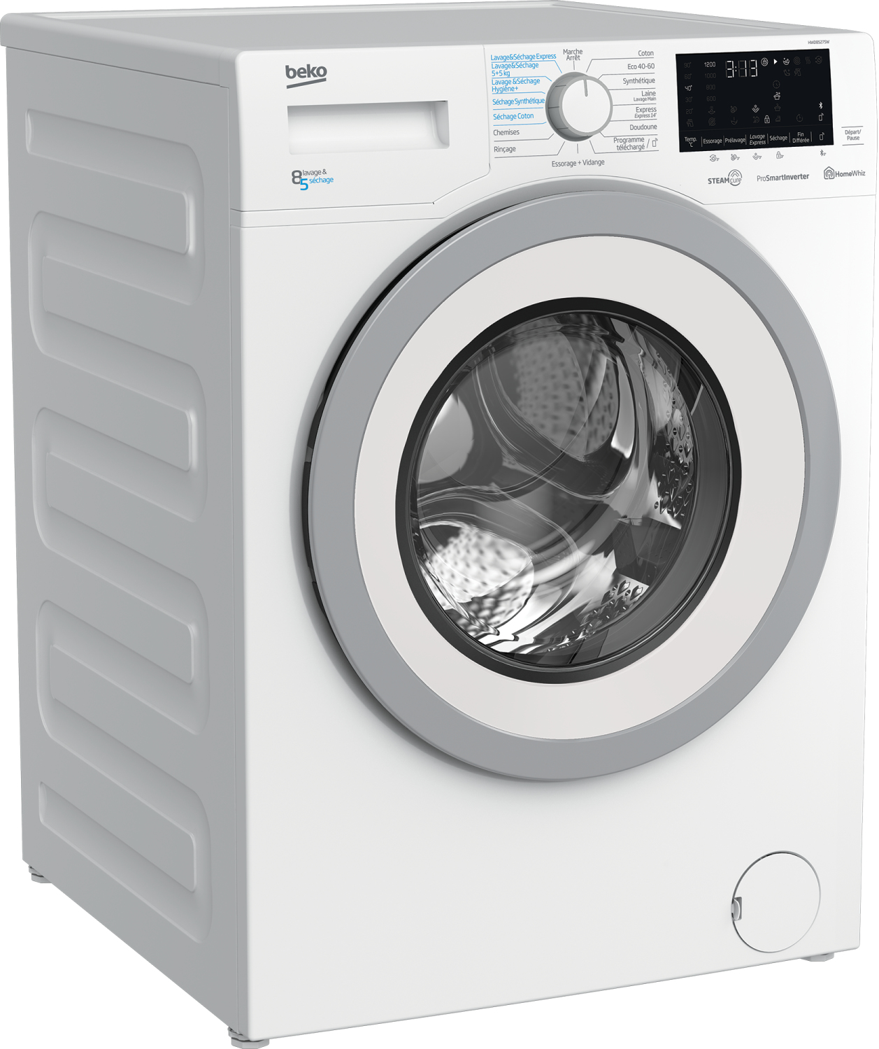 Beko HWD8527SW washer dryer Freestanding Front-load White – image 3