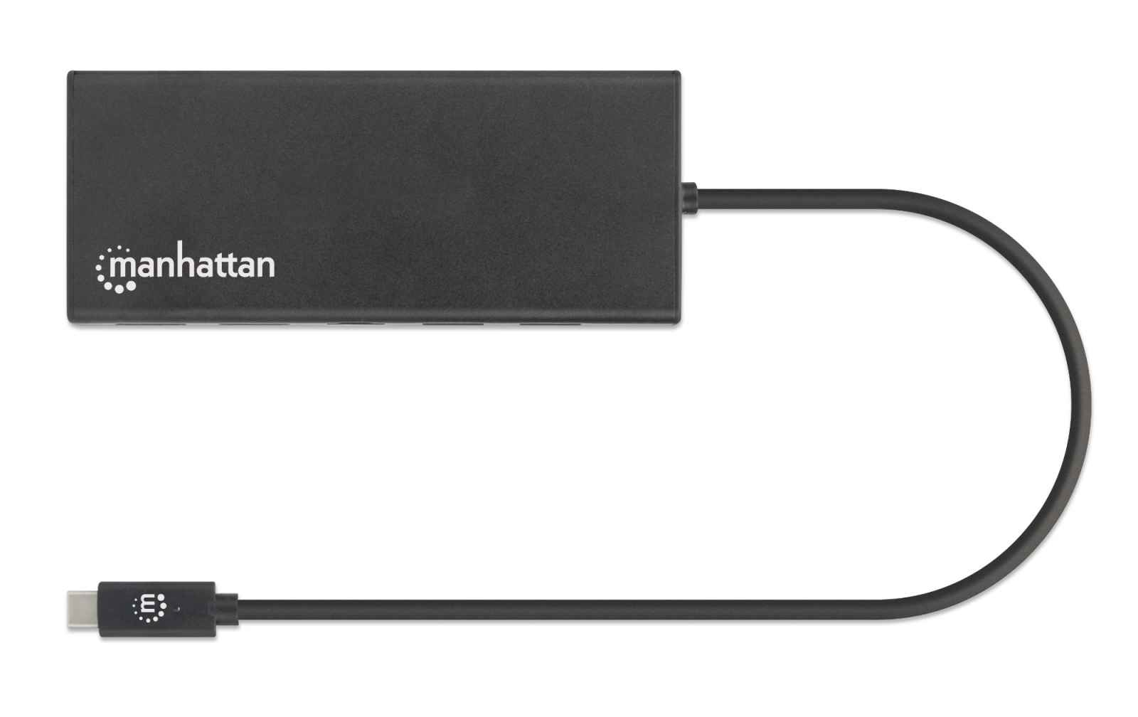 Manhattan USB-C Dock/Hub, Ports (x6): Ethernet, HDMI (x2), USB-A (x2) and USB-C, With Power Delivery (60W) to USB-C Port (Note additional USB-C wall charger and – image 5