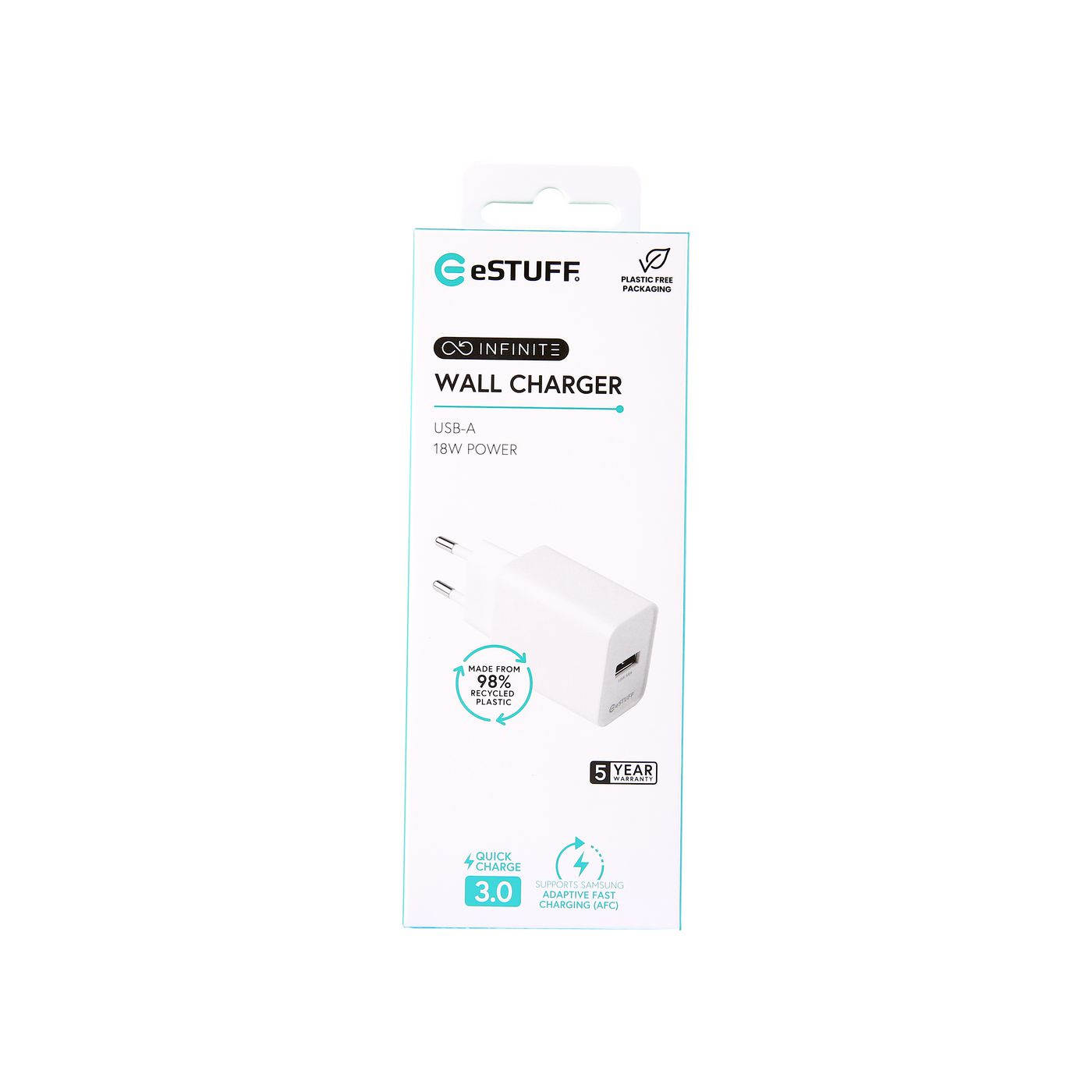 eSTUFF ES637006 mobile device charger Smartphone White AC Fast charging Indoor – image 3