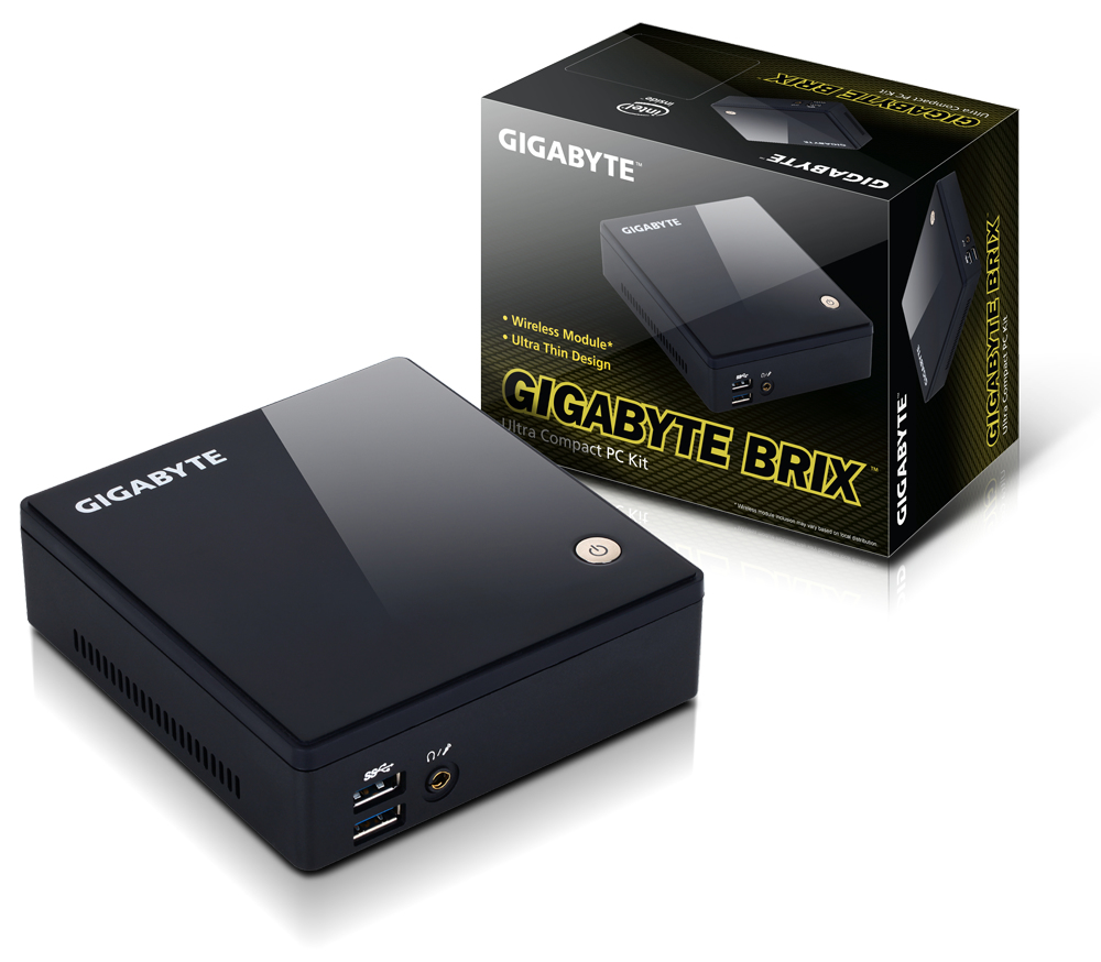 GIGABYTE GB-BXCE-3205 PC/workstation barebone UCFF Black 3205U BGA 1168