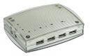 InLine 33294 interface hub 480 Mbit/s Transparent, White