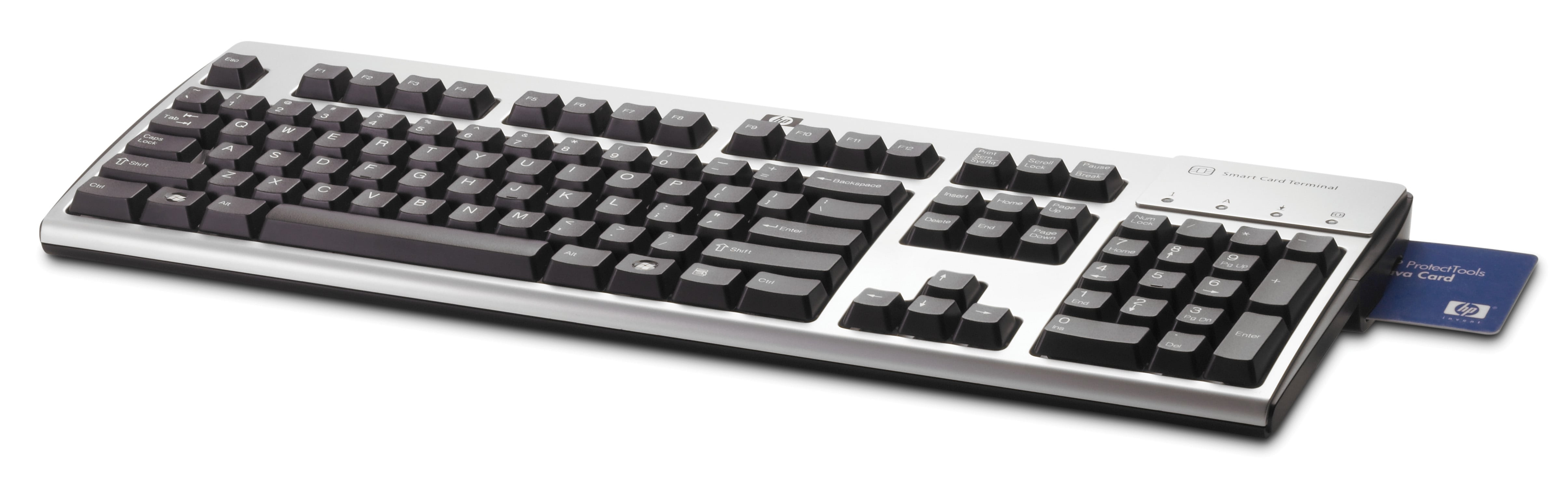 hp keyboard with smart card reader