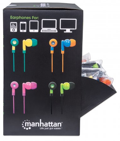 Manhattan 178822 headphones/headset Wired In-ear Music Multicolour – image 3