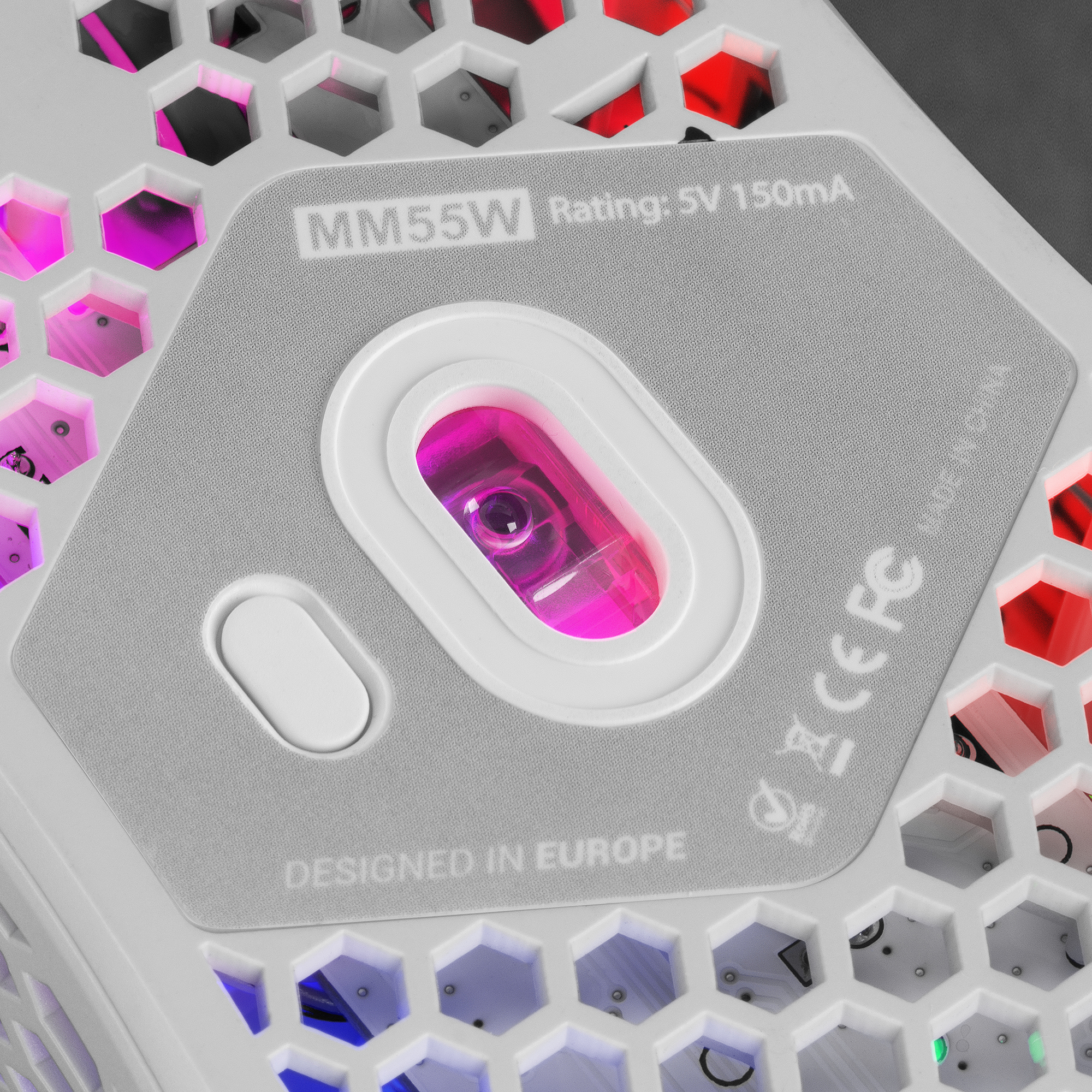 Mars Gaming MM55W White RGB Chroma Gaming Mouse Ultra-lightweight – image 6