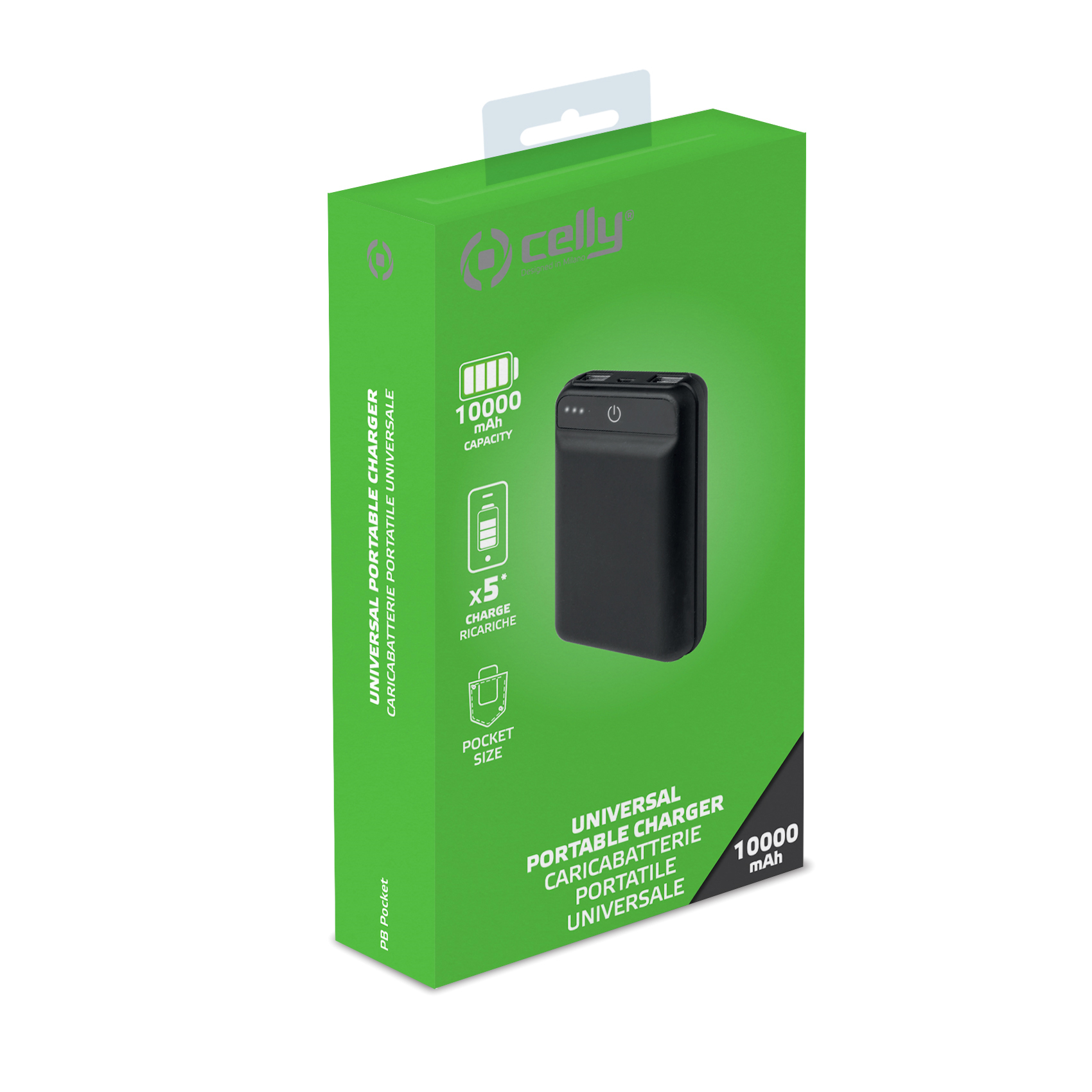 Celly PBPOCKET10000BK power bank Lithium Polymer (LiPo) – image 3