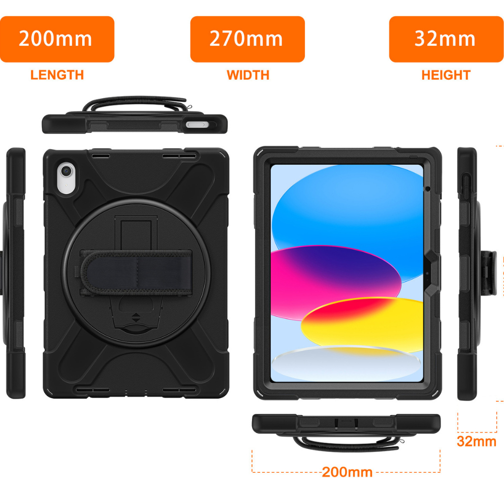 Origin Storage iPad Case 10th 10.9 2022/iPad 11 2025 With Portable Shoulder strap & PET screen protector – image 5