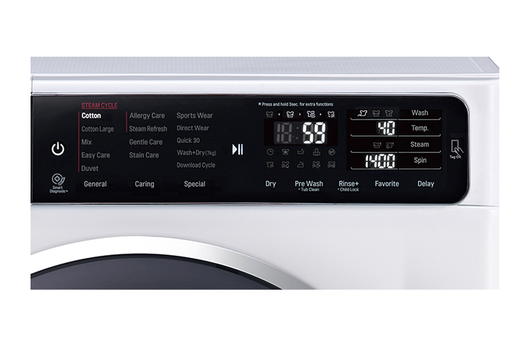 LG FH4U1JBH2N washer dryer Freestanding Front-load White – image 8