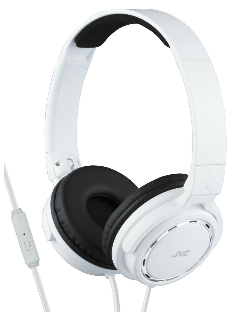 JVC HA-SR525-W-E Premium sound lightweight headphones with remote & mic – image 1