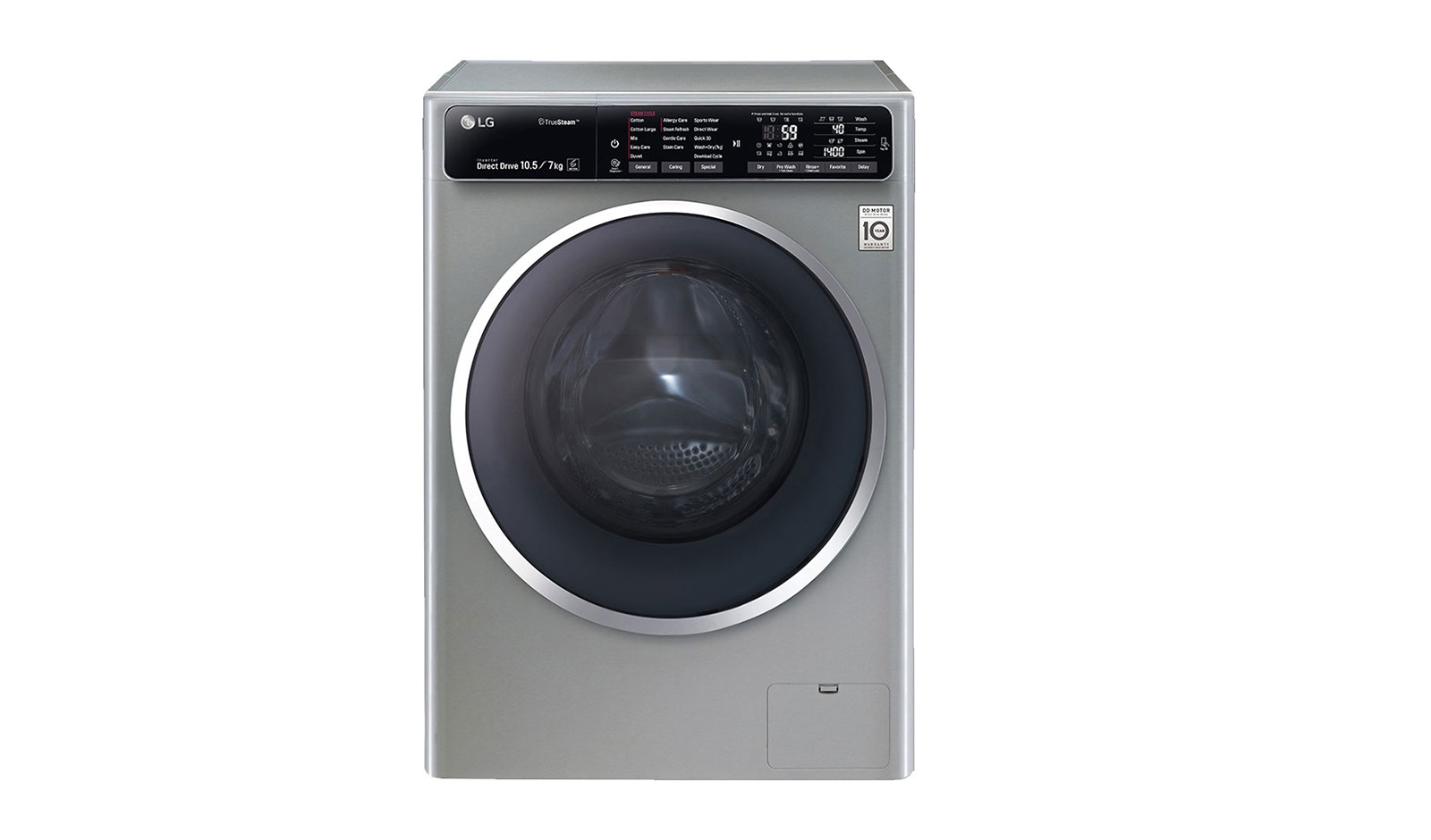 LG FH4U1JBHK6N washer dryer Freestanding Front-load Stainless steel