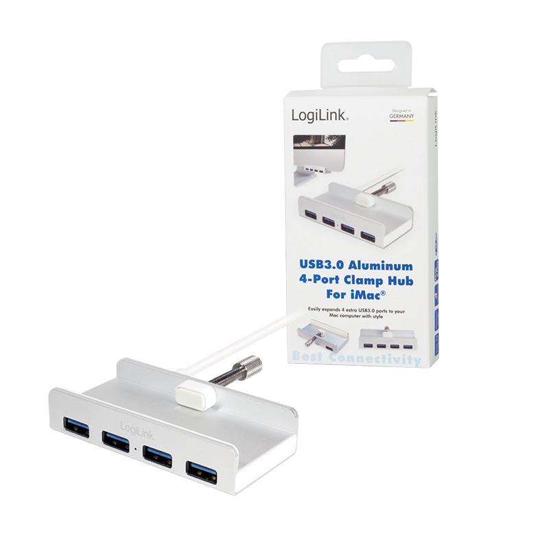 LogiLink UA0300 interface hub USB 3.2 Gen 1 (3.1 Gen 1) Type-A 5000 Mbit/s Silver – image 8