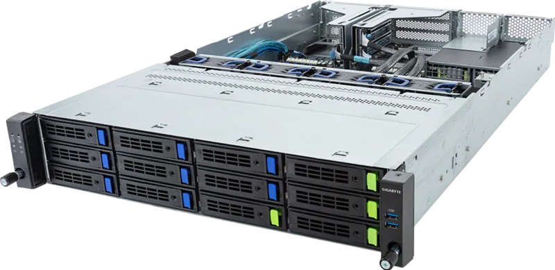 GIGABYTE R263-P30-AAH1 LGA 5964 Rack (2U) Black, Grey