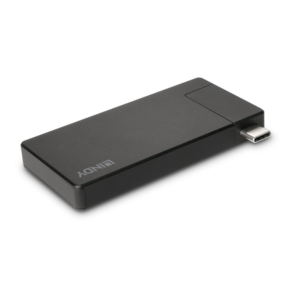 Lindy DST-Micro, USB-C Laptop Micro Docking Station with 4K Support and – image 1