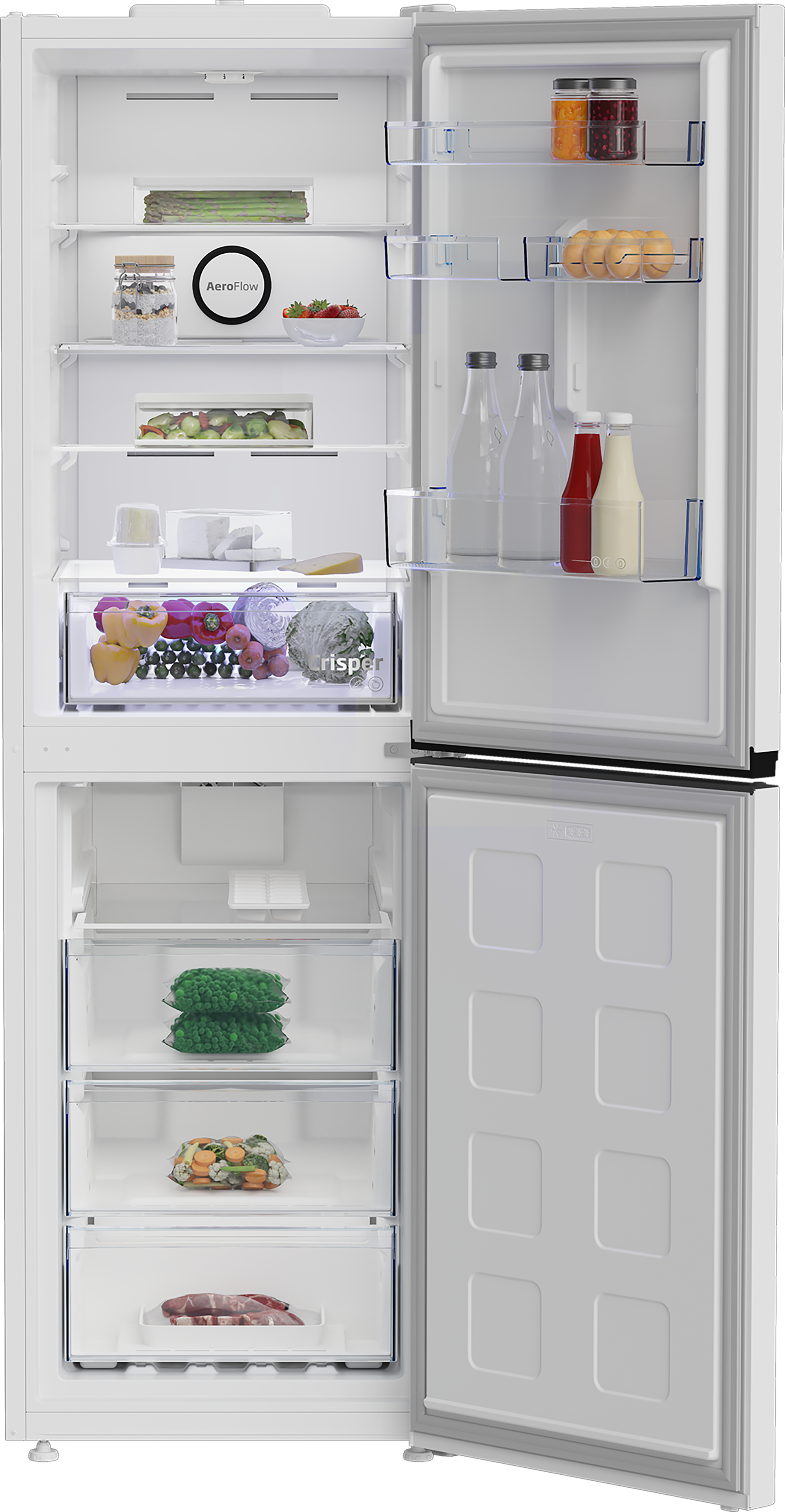 Beko CNG4692W AeroFlow NoFrost Combi Fridge Freezer – image 3