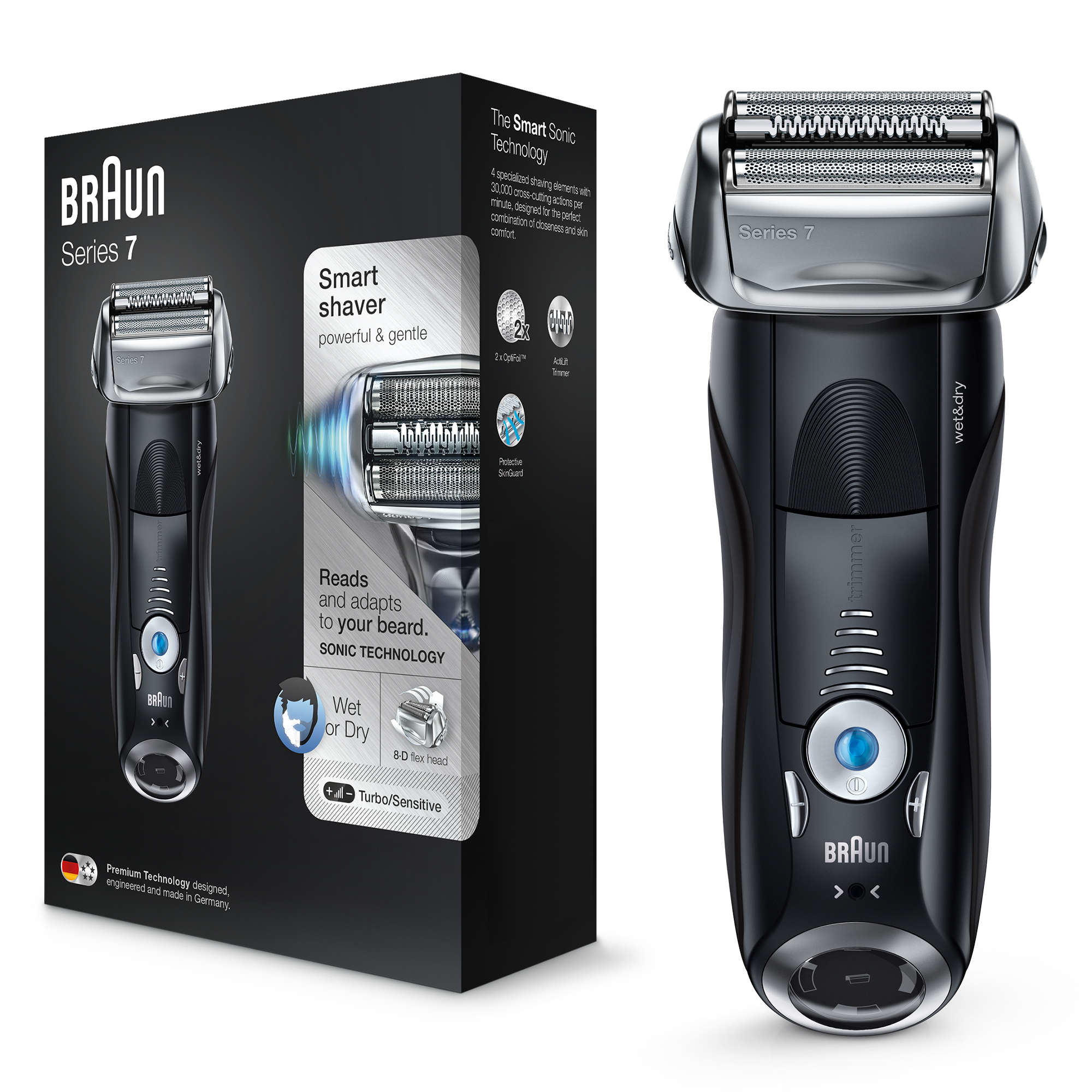 Braun Series 7 Electric Shaver For Men 7840s, With Travel Case – Black – image 2