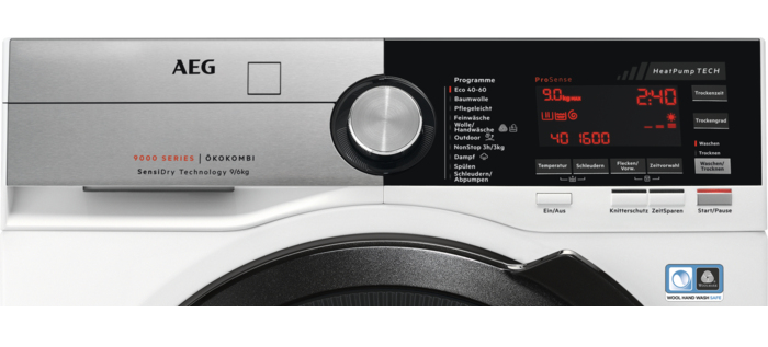 AEG Series 9000 L9WSF80699 washer dryer Freestanding Front-load White – image 2