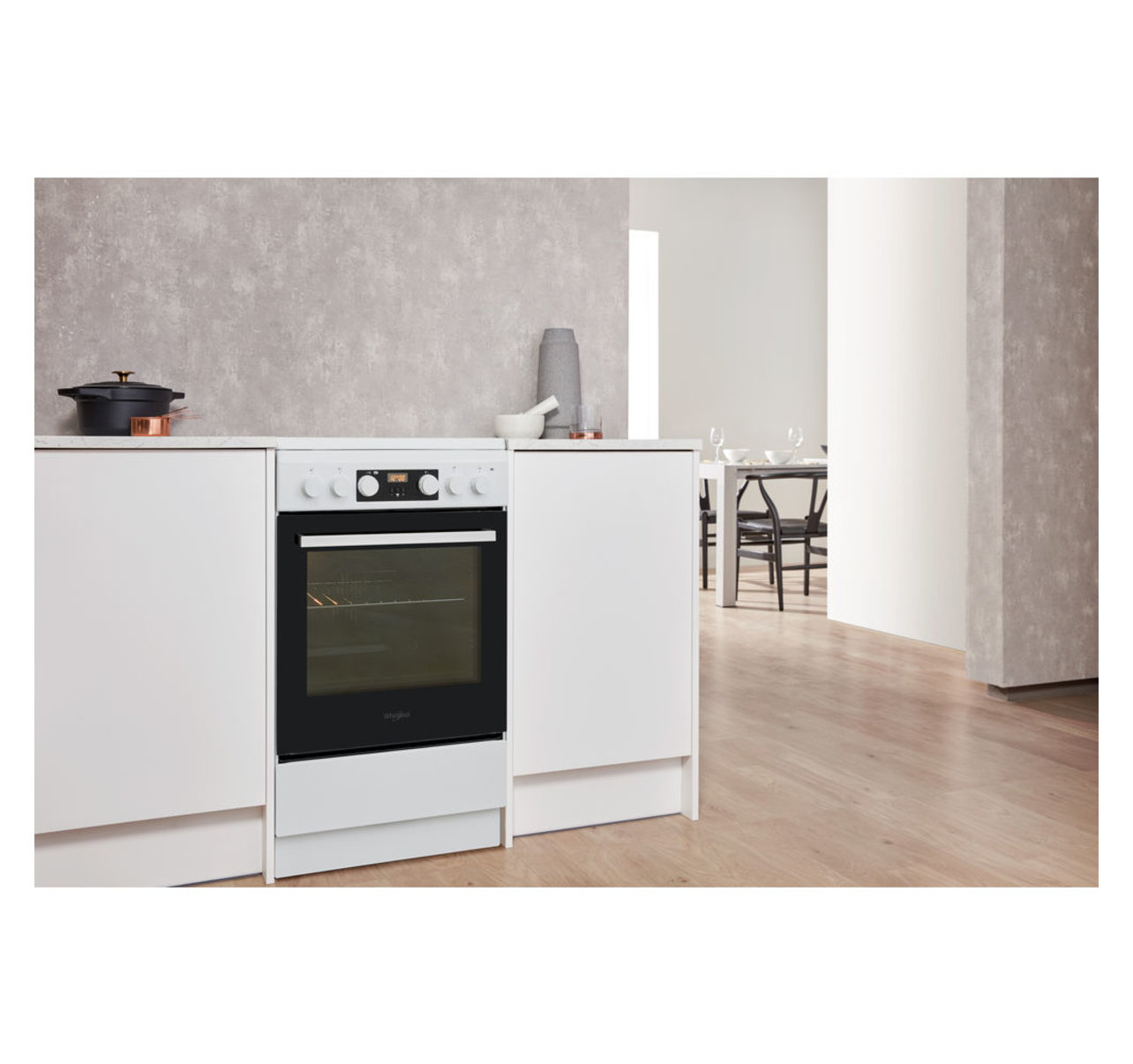 Whirlpool WS5V8CCWE cooker Freestanding cooker Electric Zone induction hob White – image 6