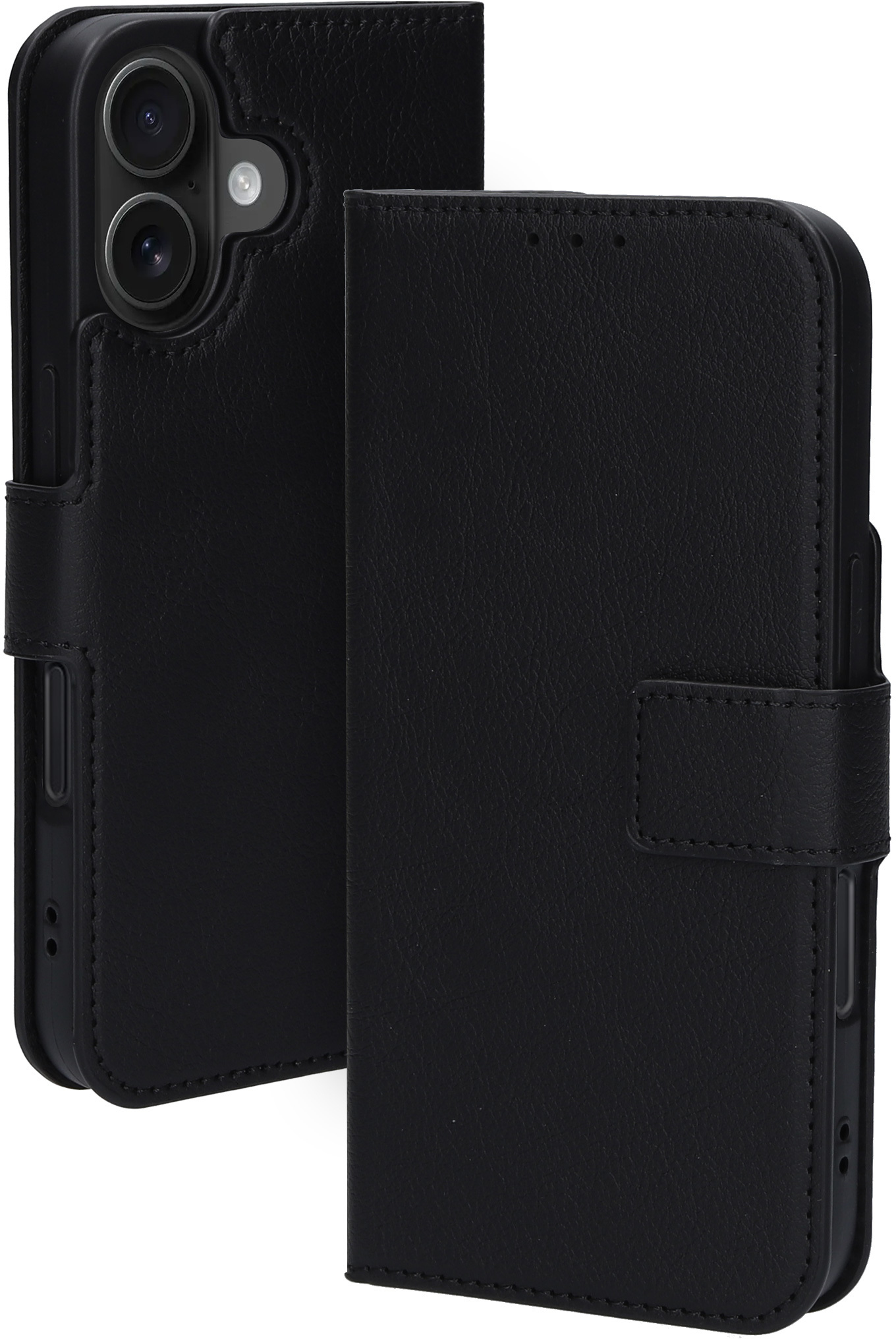 Mobiparts Classic Wallet Case Apple iPhone 16 Black (MagSafe Compatible)
