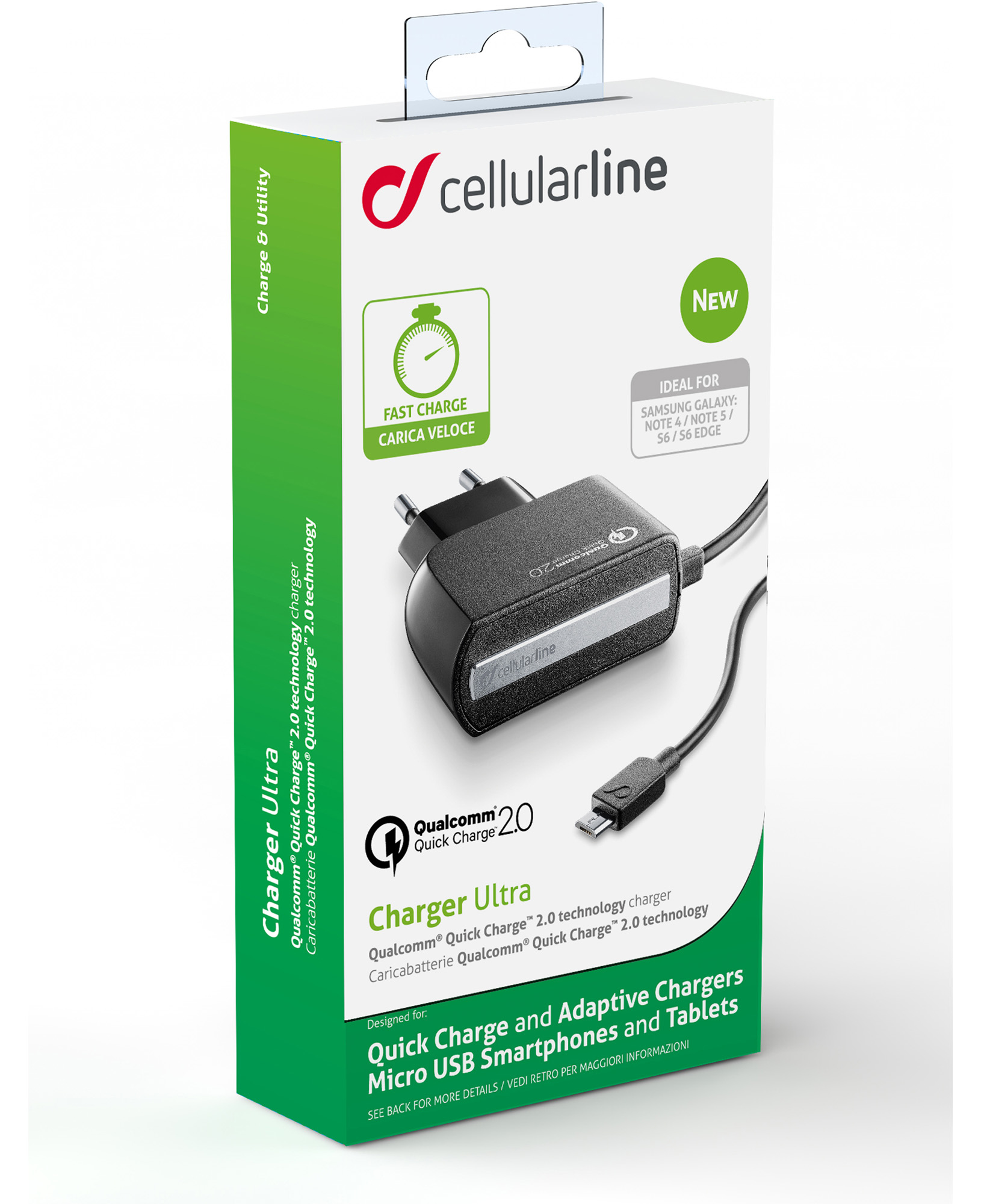 Cellularline ACHMUSBQUALCOMK Smartphone Black AC Indoor – image 3