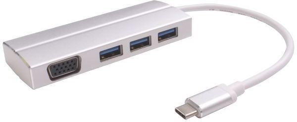 Microconnect USB3.1CCOM9S laptop dock/port replicator USB 3.2 Gen 1 (3.1 Gen 1) Type-C Silver