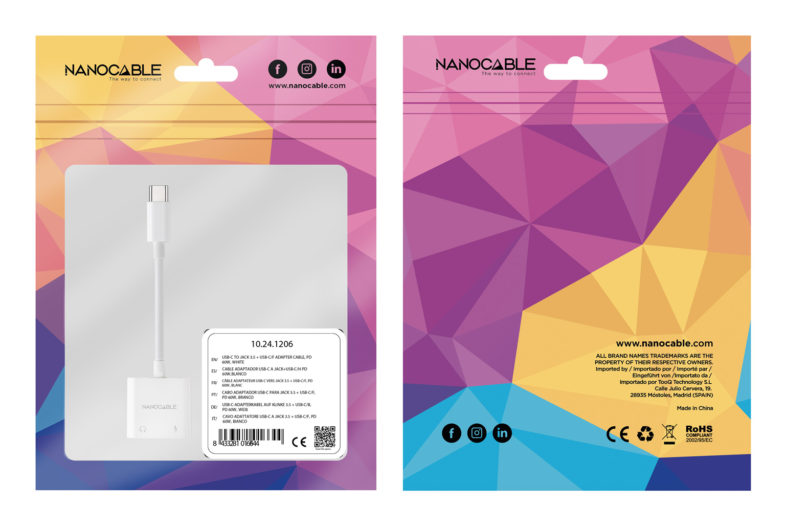 Nanocable 10.24.1206 laptop dock/port replicator Wired USB 3.2 Gen 1 (3.1 Gen 1) Type-C White – image 6